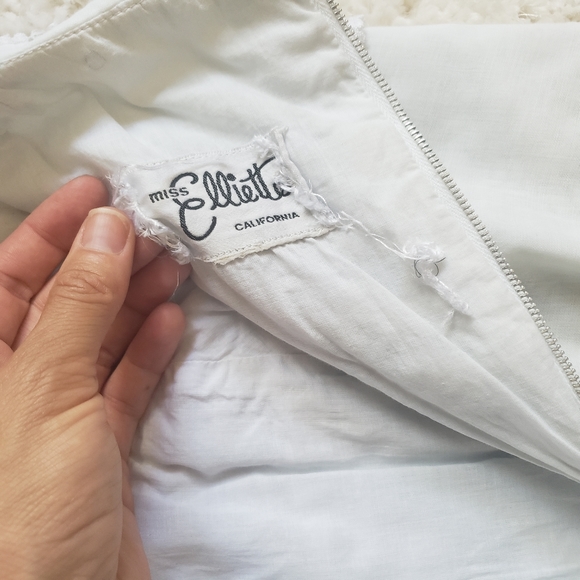 1950s 1960s Vintage Miss Elliotte California Black & White Dress Tiered Bodice - Picture 13 of 13